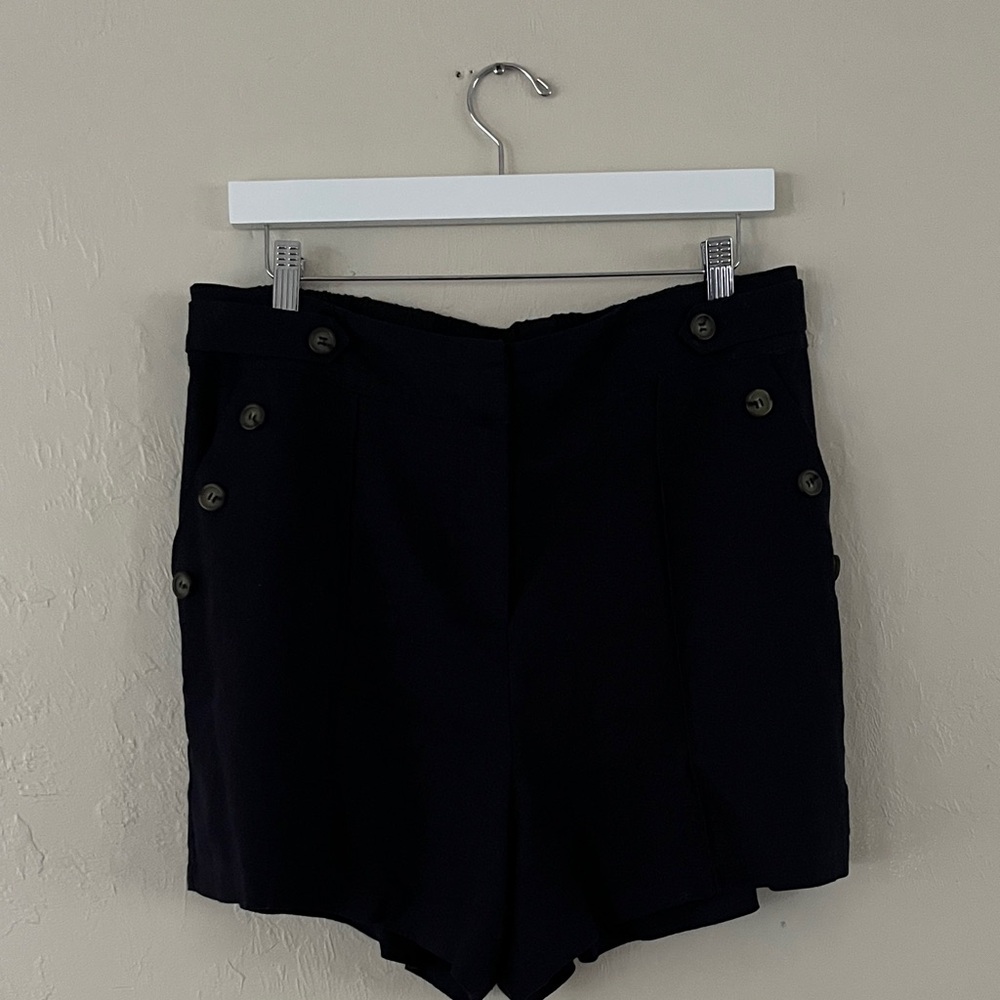 Tahari Navy High Waist Women's Shorts